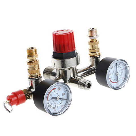 2022 High Efficiency Regulator Heavy Duty Air Compressor Pump Pressure Control Switch + Valve Gauge ► Photo 1/6