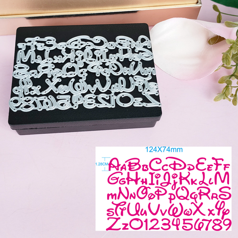 Alphabet Letter Number Cutting Dies for Mickey minne card Stencils for DIY Scrapbooking-photo album Decorative Paper Cards ► Photo 1/1
