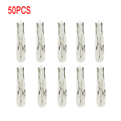 White 50pcs W2W T5 12v 1.2w Car Halogen Lamp Instrument Lights Dashboard Bulb Auto Interior Light Car Styling ► Photo 1/4