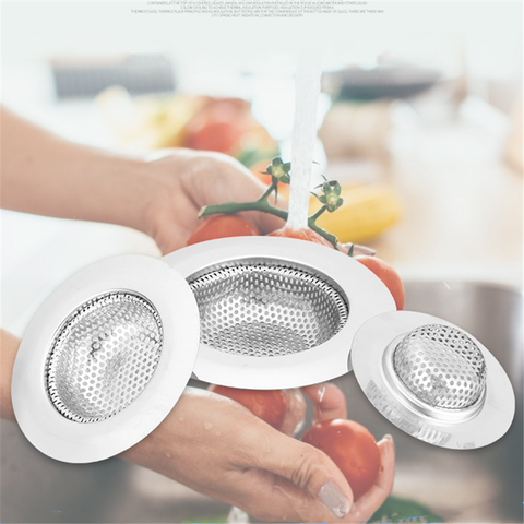 7cm/9cm/11cm Stainless Steel Kitchen Sinks Strainer Drain Hole Filter Trap Metal Sink Strainer Bath Sink Drain Hair Catcher ► Photo 1/6