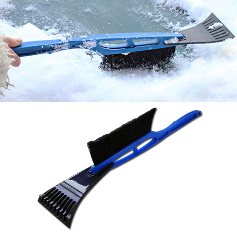 2-in-1 Car Ice Scraper Snow Remover Shovel Brush Window Windscreen Windshield Deicing Cleaning Scraping Tool ► Photo 1/6