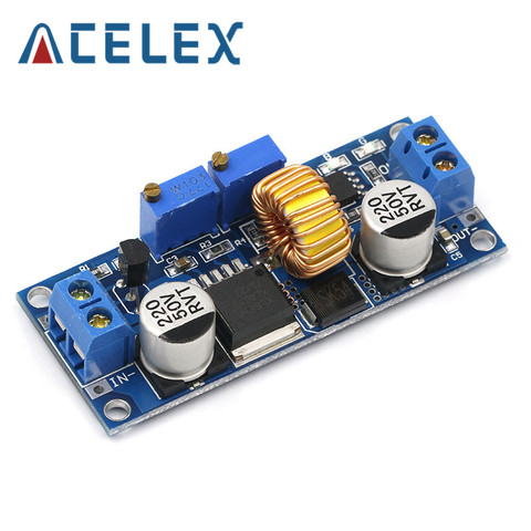 CC/CV 5A Lithium Charger Board XL4015 Adjustable 6-38V To 1.25-36V DC Step Down Power Supply Buck Module ► Photo 1/6