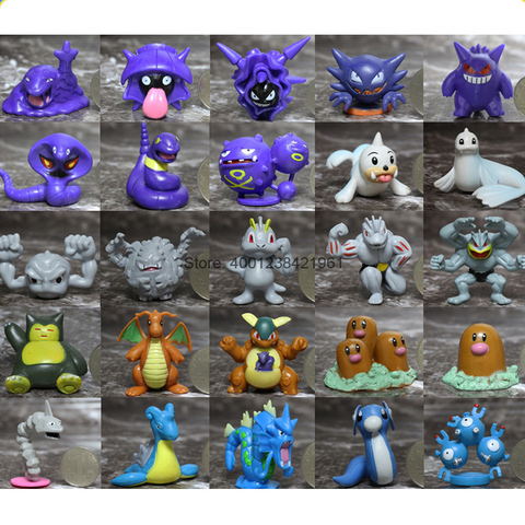 Pokemon Gengar Onix Doll Collectibles Shelgon Pocket Monster Machamp Omanyte Action Figure Haunter Gyarados Model Kids Gifts ► Photo 1/6