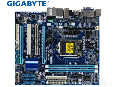 Gigabyte GA-H55M-D2H original motherboard DDR3 LGA 1156 for I3 I5 I7 32NM CPU H55M-D2H 8GB desktop mainboard ► Photo 1/3