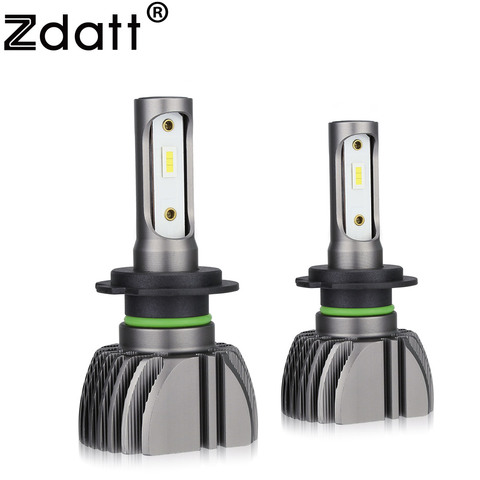 Zdatt H7 LED H4 Bulbs H11 Lamp Car Light LED Bulbs H8 9005 9006 Running Lights 8000LM 80W 12V LED 24V  6000K CSP Auto No Error ► Photo 1/6