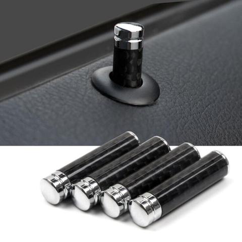 For Mercedes Benz A C E CLA GLA GLK ML GLC GLE GLS SLK Class W205 W204 W212 W211 Door Pin Lock Lifting Bolt Trims Carbon Fiber ► Photo 1/6