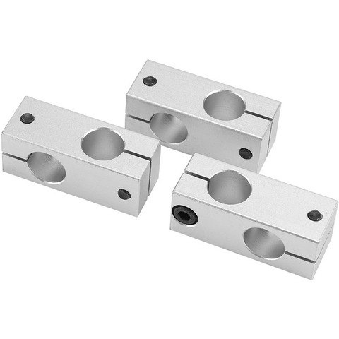 Vertical Pillar Clamp Optical Axis Cross Block Support Fix Diameter Fastening Steel Rod Shaft Fix Bracket Connect Aluminum 8-32 ► Photo 1/5