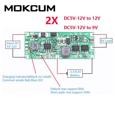 Uninterruptible power supply control board DC5V-12V to 12V Charger Module for 18650 Lithium Battery UPS Voltage Converter Module ► Photo 1/5