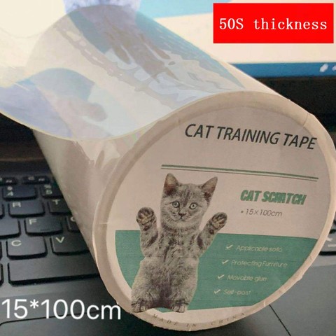 Pet Cat Scratcher PVC Pad Home Furniture Anti-Scratch Protector Cat Kitten Playing Mat Sofa Guard Clear Sticker ► Photo 1/6