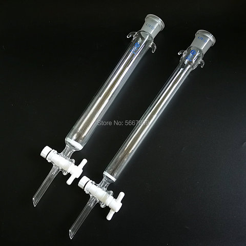 1pcs lab 24# glass sand core chromatography column with standard mouth and PTFE piston 16 22 30 40*200 300 400mm ► Photo 1/5