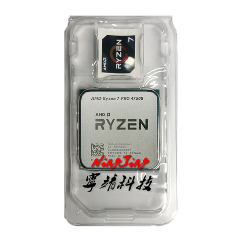 AMD Ryzen 7 PRO 4750G R7 PRO 4750G 3.6 GHz Eight-Core 16-Thread 65W CPU Processor 100-000000145 Socket AM4 New but not cooler ► Photo 1/2