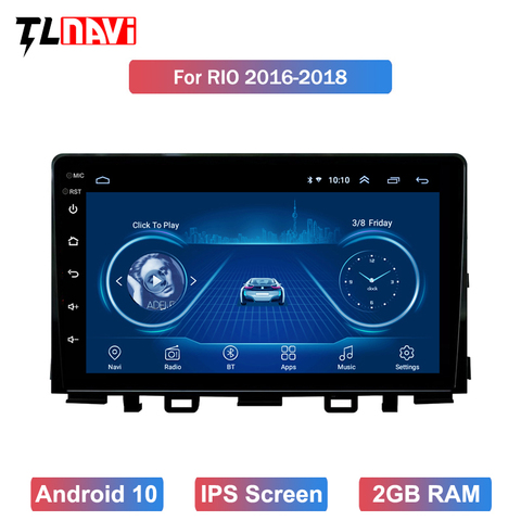 IPS 2.5D Screen car Radio stereo For kia rio 2017 2022 Picanto Car Multimedia Video Player GPS Navigation Android 10 dvd ► Photo 1/6