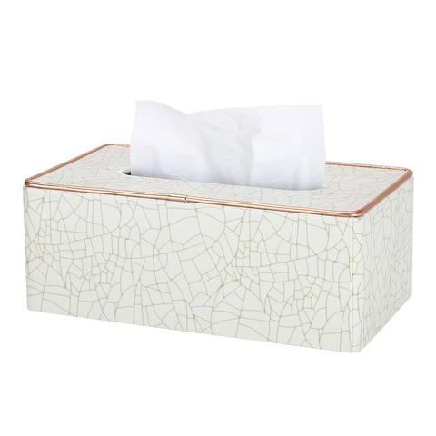 New Arrival! Marble Towel Dispenser Faux Leather Tissue Box Cover Holder Elegant Royal Car Home Napkin Towel Tissue Holder Case ► Photo 1/6