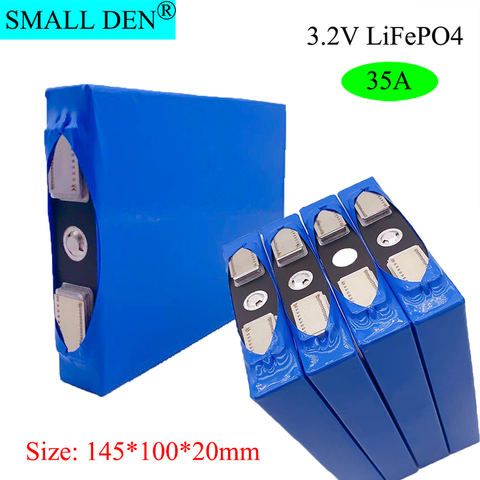 1-4PCS 3.2V 35Ah LiFePO4 pool group large capacity solar storage power supply Motorcycle battery modification + turn nickel ► Photo 1/4