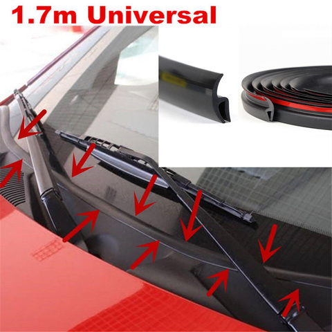 1.7m Car Wiper Front Windshield Panel Moulding Seal Strip for Honda Audi Benz Buick VW Skoda Mazda Ford Toyota BMW E46 E39 M5 X6 ► Photo 1/6