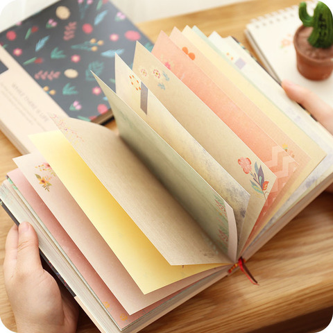Lovely Creative Notebook Beautiful Diary Note Book, Colored Inner Pages School Students Writring Pad ► Photo 1/6