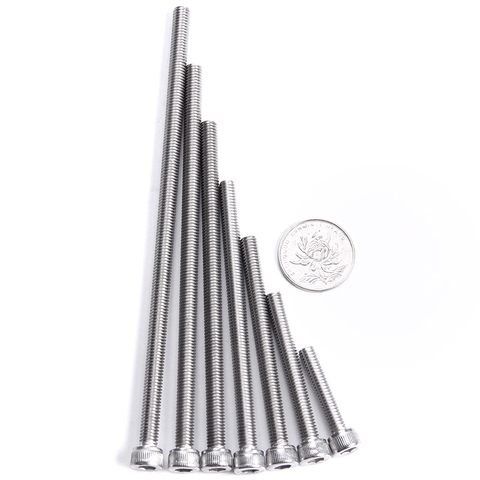 M2 M3 M4 M5 DIN912 304 stainless steel inner hexagon lengthen screw knurled cup head bolts extra long ► Photo 1/6