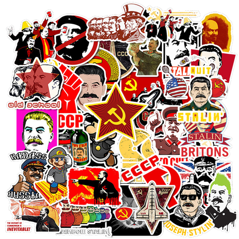World War II Russian Comrade Joseph Stalin Leninist Political Propaganda Soviet Union USSR CCCP Poster Retro Stickers ► Photo 1/5