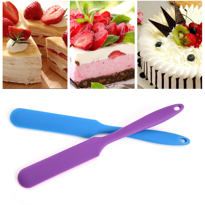 Small Colorful Silicone Scraper Long Scraper Butter Knife Scraper Cake  Making Accessories Baking Scraper Tool Cake Scraper Tool - Baking & Pastry  Tools - AliExpress