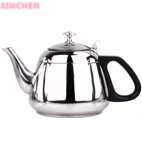 XINCHEN  2022Stainless Steel Teapot Induction Cooker Special Kung Fu Tea Tea Household Flat Pot 1000ML ► Photo 1/6