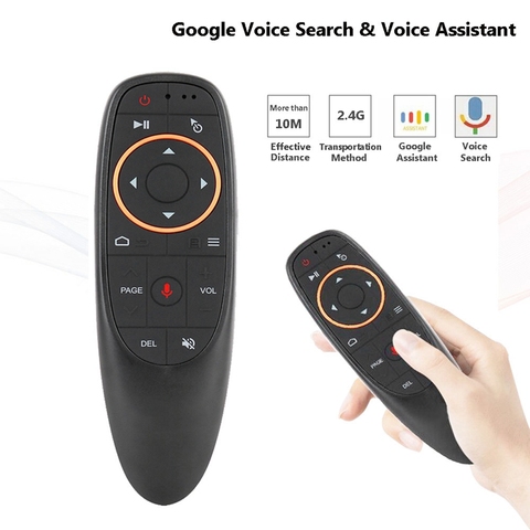 G10 G10S Smart Remote Control 2.4G RF Air Mouse with Voice+Gyroscope for Android TV Box T95 H96 HK1 etc ► Photo 1/6