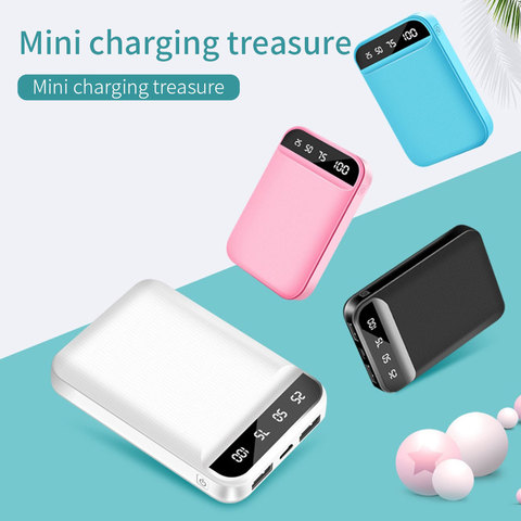 RAXFLY Mini Power Bank Dual Portable Fast Charging Battery Powerbank 10000mAH Travel Digital Display Poverbank for iPhone Xiaom ► Photo 1/6