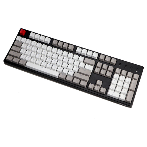 Retro Gray pbt Double Shot keycap oem Backlit Keycaps for Mechanical Keyboards 87 tkl 104 108 ansi Key caps ► Photo 1/6