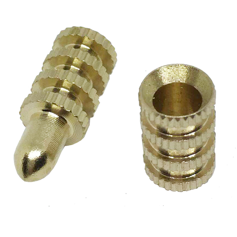 10 Pair Solid Brass Table Pins Dowels Table Bolt Sleeve Connectors Table Leaf Hardware Table Top Leaf Alignment Pins ► Photo 1/3