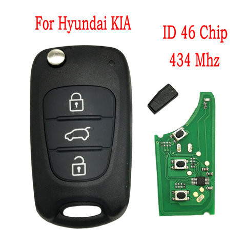 Datong World Car Remote Key For Hyundai i30 ix35 KIA Rio 3 Picanto Ceed Cerato Sportage K2 K3 K5 434Mhz ID46 Universal Smart Key ► Photo 1/6