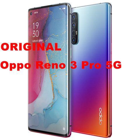 Stock Original Oppo Reno 3 Pro 5G Smart Phone Snapdragon 765G Octa Core 12G RAM 256G ROM 5 Cameras VOOC 6.5