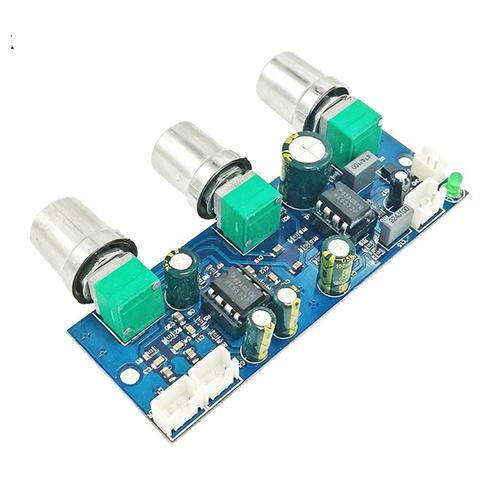 NE5532 Super Bass Preamp Board Dual Channel Single Power Low Pass Filter Board Preamp Board DC10-24V ► Photo 1/3