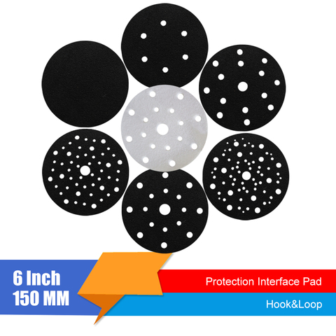 2PCS 6 Inch(150mm)  Ultra-thin Surface Protection Interface Pad for Sanding Pads and Hook&Loop Sanding Discs Thin Sponge ► Photo 1/6