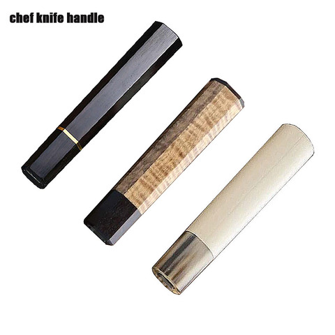 chef knife handle Japanese knife wood handle knife making tool blade blank knife diy tool set ► Photo 1/6