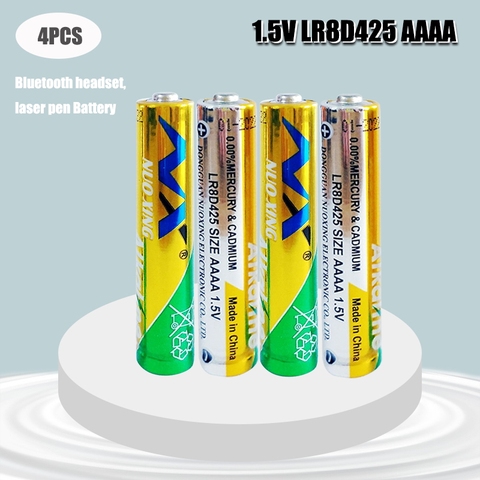 4PCS High quality 2PCS 1.5V E96 AAAA primary battery alkaline battery dry battery Bluetooth headset, laser pen battery ► Photo 1/6