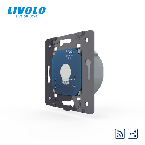Livolo EU Standard The Base Of  Touch Switch, AC 220~250, 2 Way Remote wireless Control Switch Without Glass Panel,  VL-C702SR ► Photo 1/5