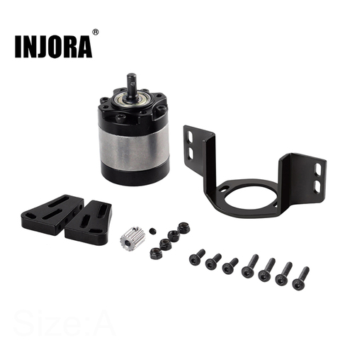 INJORA Metal 1:17 Gear Ratio D90 Planetary Gearbox with Mount Transmission Case for 1/10 RC Crawler Car SCX10 D90 ► Photo 1/6