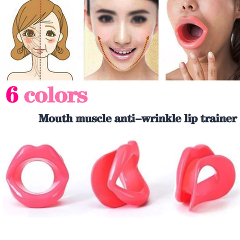 Silicone Rubber Face Mouth Massage Roller Slimmer Exercise Muscle Mouth Anti Wrinkle Lip Trainer Face Care Exerciser Mouthpiece ► Photo 1/6