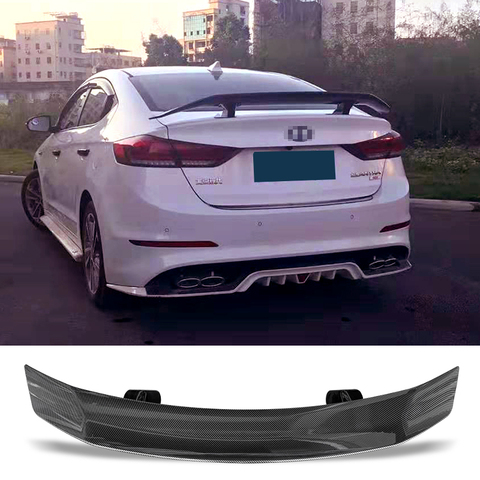 Trunk Spoiler Carbon Surface TC Style Car Accessories Rear Wing For Hyundai Elantra 2012-2022 ► Photo 1/6