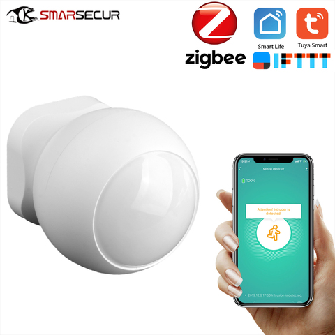 Tuya Smart life Zigbee PIR Sensor Motion Sensor Smart Life APP Wireless connect with Gateway Smart security alarm system ► Photo 1/6