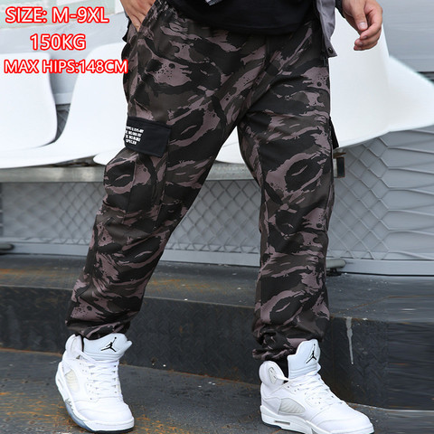 High waist pants camouflage loose joggers women army harem pants