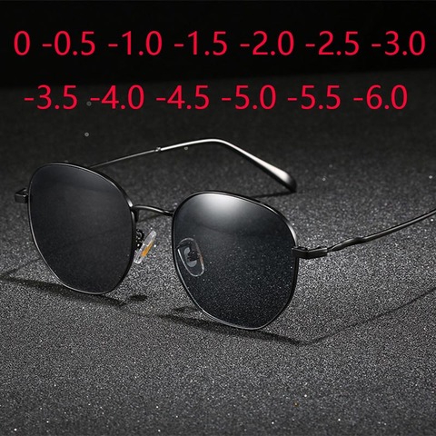 Polygon Myopia Prescription Sunglasses SPH 0 To -6.0 Men Women Nearsighted Glasses Optics Spectacles Short Sight ► Photo 1/6