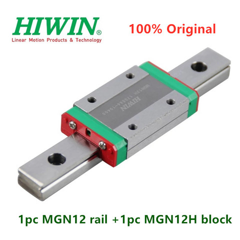 1pc Original Hiwin linear guide MGN12 150 200 250 300 330 350 400 450 500 550 mm MGNR12 rail +1pc MGN12H block carriage cnc 12mm ► Photo 1/6