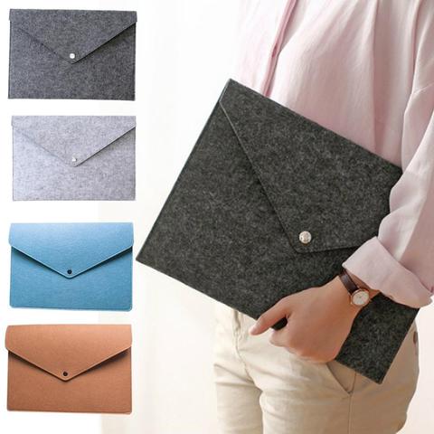 A3 Big Capacity File Folders Felt Bags Business Briefcases Stationery Organizer Storage Bag Document Cases Gifts ► Photo 1/6