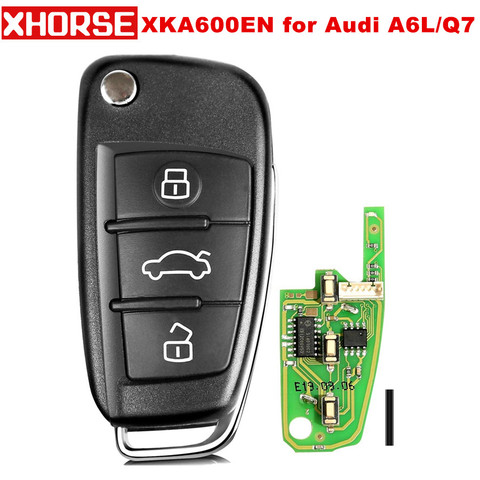 XHORSE XKA600EN VVDI2 for Audi A6L Q7 Type Universal Remote Key 3 Buttons ► Photo 1/6