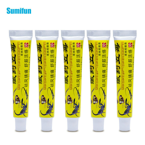 Sumifun 5Pcs Chinese Pain Relieve Cream Rheumatoid Arthritis Joint Back Herbal Analgesic Balm Pain Relief Ointment D1762 ► Photo 1/6