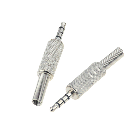 1pc Replacement 3.5mm 4 Pole Male Repair Headphones Audio Jack Plug Connector Soldering For Most Earphone Jack ► Photo 1/5