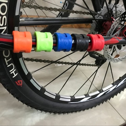 anti-collision Bicycle Protective Gear road mountain bike frame collision rubber protection ring guard chain protector stickers ► Photo 1/6
