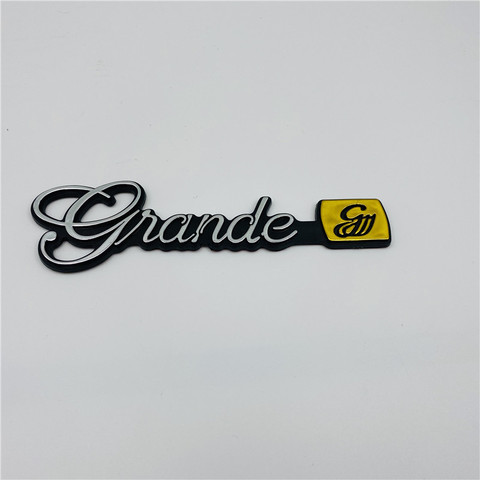 Grande g Emblem Badge Logo Black Silver Letter For Toyota Markii Mark II Grande Rear Tail Car Stickers ► Photo 1/5
