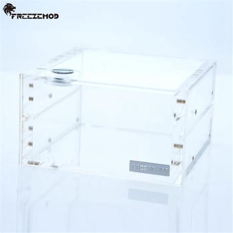 FREEZEMOD GQSX-Y3 Transparent Acrylic Water Tank Dual Optical Drive Computer Water Cooler Industrial Water Tank. GQSX-Y3 ► Photo 1/6