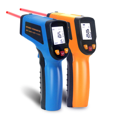 Ketotek Digital Laser IR Infrared Thermometer LCD Non-Contact C F Selection Surface Pyrometer Outdoor  Temperature Meter ► Photo 1/6